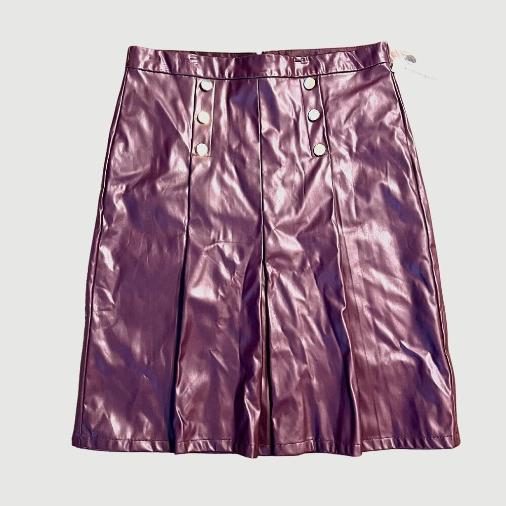 Liz Claiborne // Faux Leather Skirt // Size 12